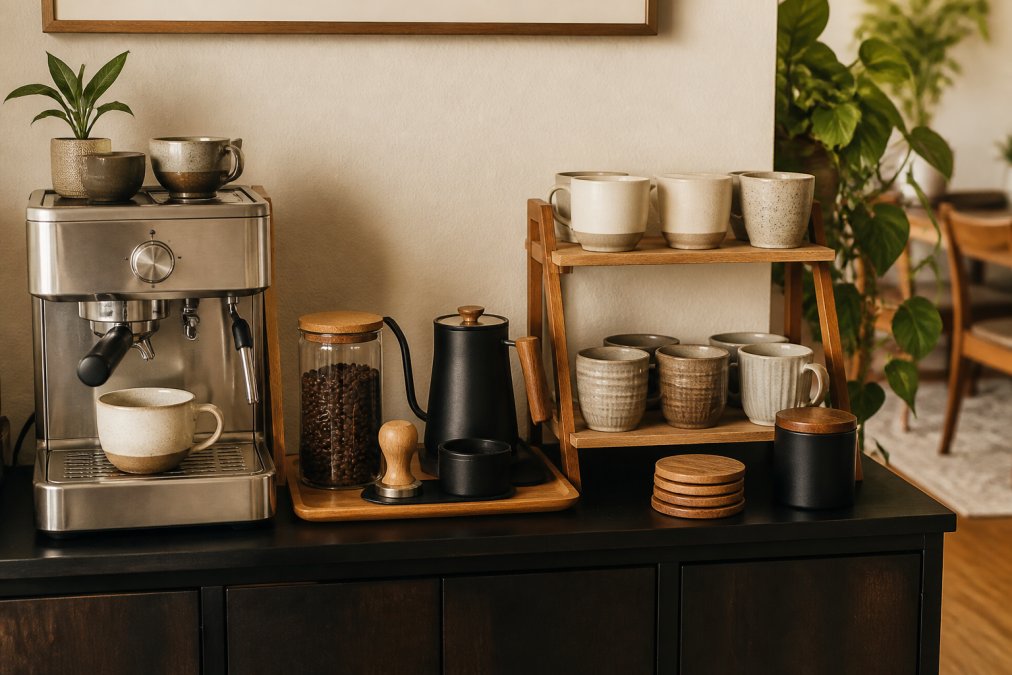 At Home Coffee Bar Ideas for Small Spaces That Work