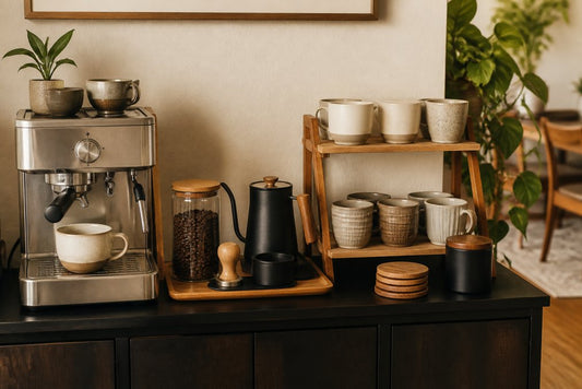 At Home Coffee Bar Ideas for Small Spaces That Work